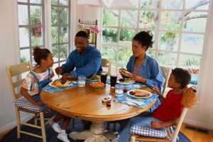 Family Eating Lunch Together