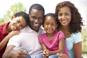 Family Enjoying Day In Park